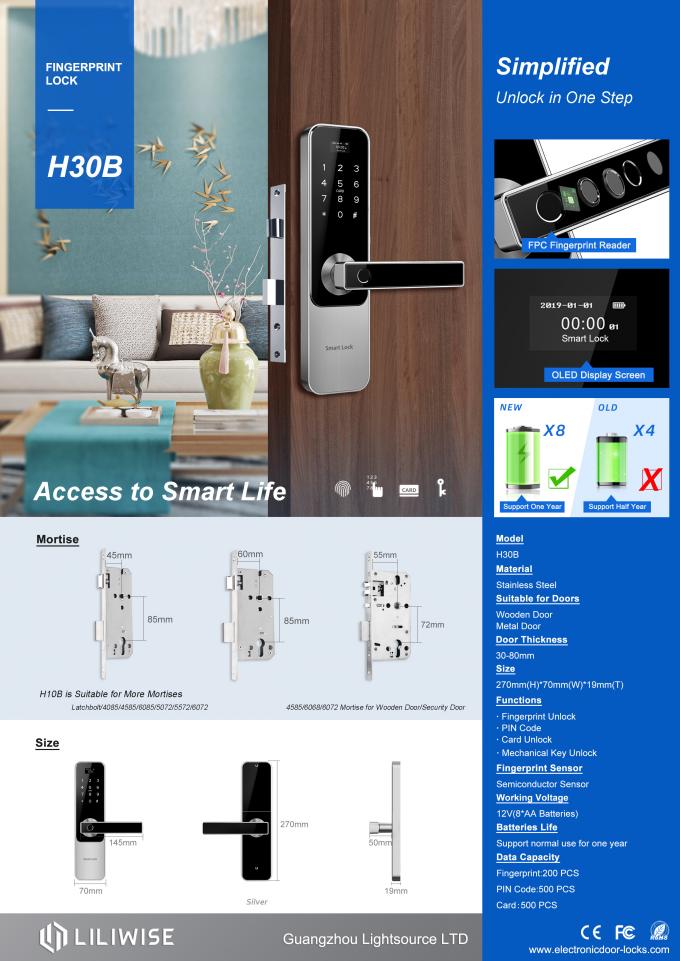 Fechadura da porta elétrica do código de painel de Digitas do toque da fechadura da porta da impressão digital da alta segurança para a casa 0