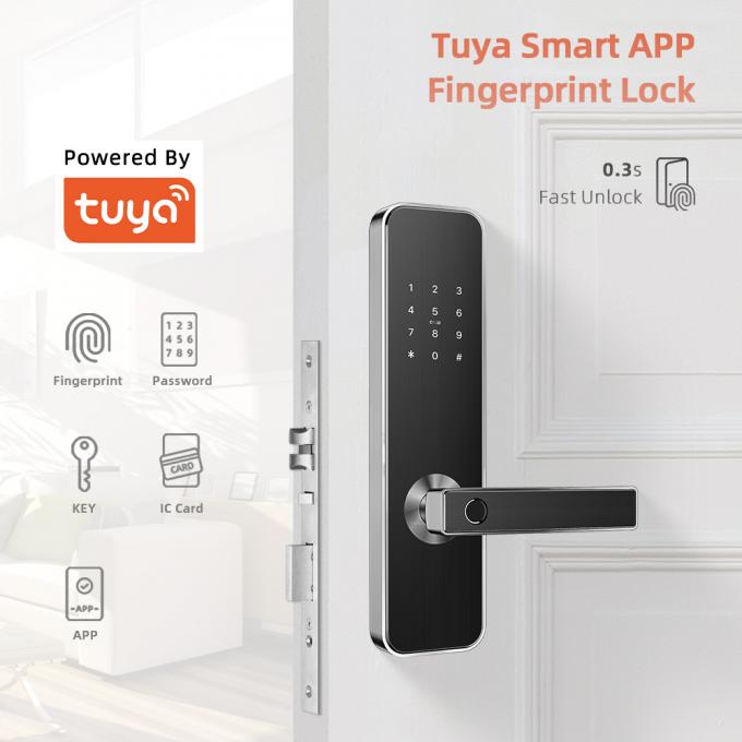 Controles de sistema inteligentes do App de Tuya da fechadura da porta de Bluetooth para o uso home 0