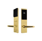 Sistema de cartão eletrônico esperto dourado das fechaduras da porta RFID do hotel da segurança