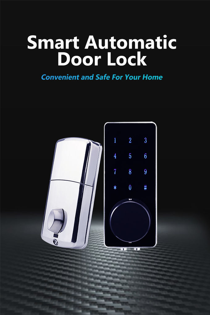 A fechadura da porta preta Airbnb WiFi Bluetooth APP do código do Deadbolt controla o sistema 0
