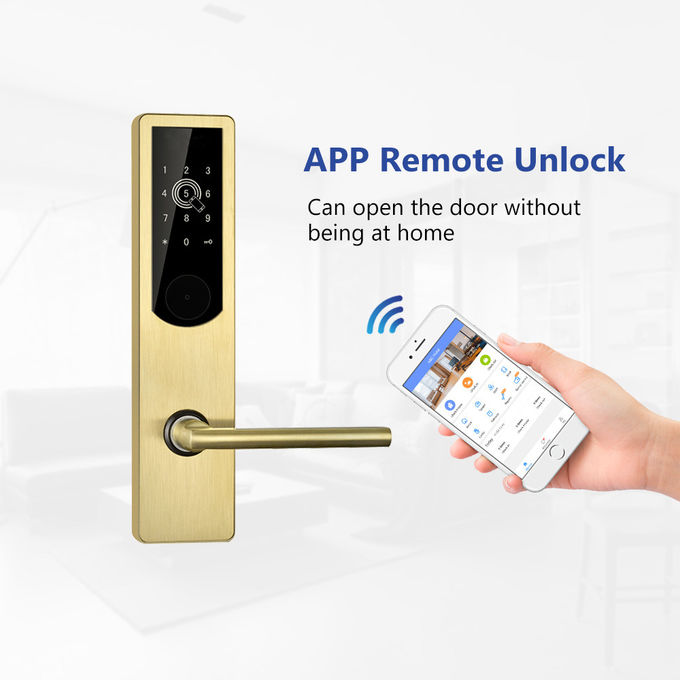 Do PIN eletrônico das fechaduras da porta/Bluetooth WiFi do apartamento de Digitas fechadura da porta de madeira do código 0