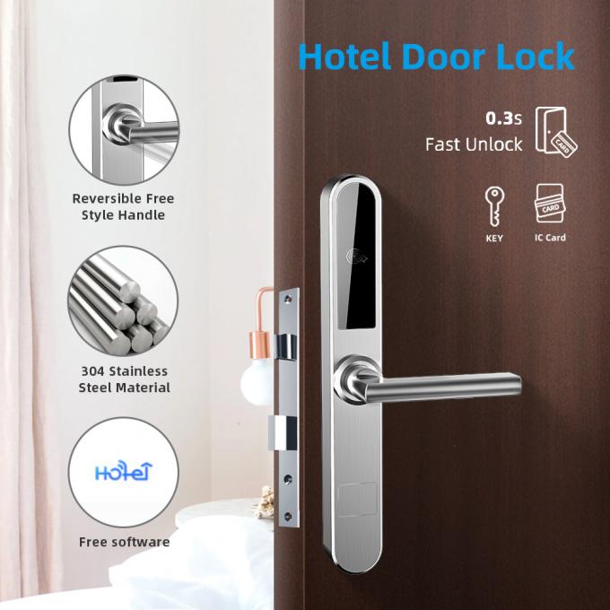 Fechaduras da porta elétricas Keyless da segurança da sala de hotel do RFID 30uA 0