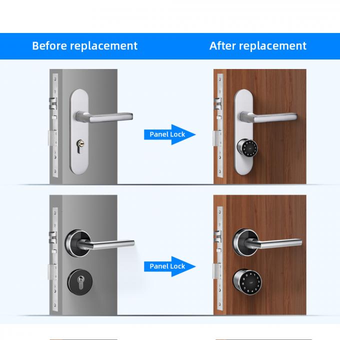 Fechamento ajustável residencial da chave de código do cartão de Bluetooth da fechadura da porta de cilindro da impressão digital 3
