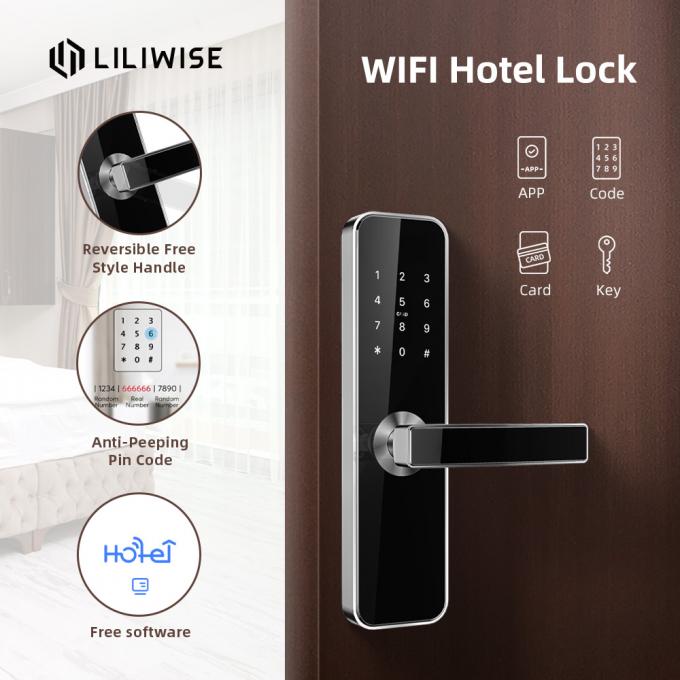 Fechadura da porta chave elétrica do sistema Smart das fechaduras da porta do hotel do cartão do RFID 2