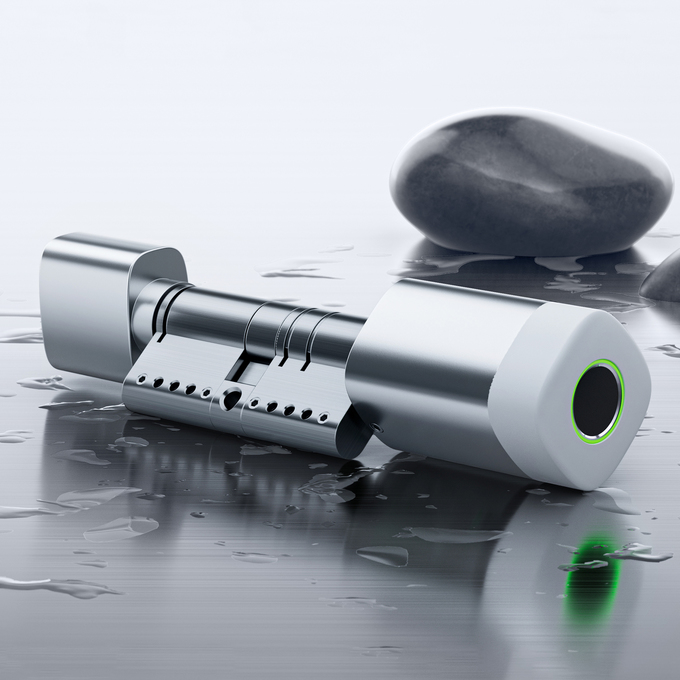 Cart&atilde;o de impress&atilde;o digital Liliwise RFID fechadura de porta &agrave; prova d'&aacute;gua WiFi ajust&aacute;vel BLE Tuya Ttlock fechadura de cilindro inteligente para substitui&ccedil;&atilde;o mec&acirc;nica velha 1