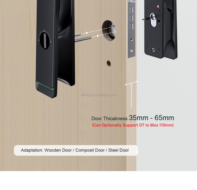 Reconhecimento Facial 3D Wifi App Cerradura Inteligente chave Password Card Smart Door Lock Impress&atilde;o digital de dedos Fechadura de porta com c&acirc;mera 14