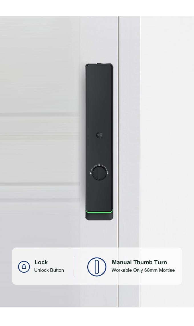Liliwise Autom&aacute;tico Personalizado Wifi Imperme&aacute;vel Inbuilt-Doorbell Desbloquear fechaduras inteligentes Tuya Ttlock fechadura de porta inteligente com impress&atilde;o digital 12