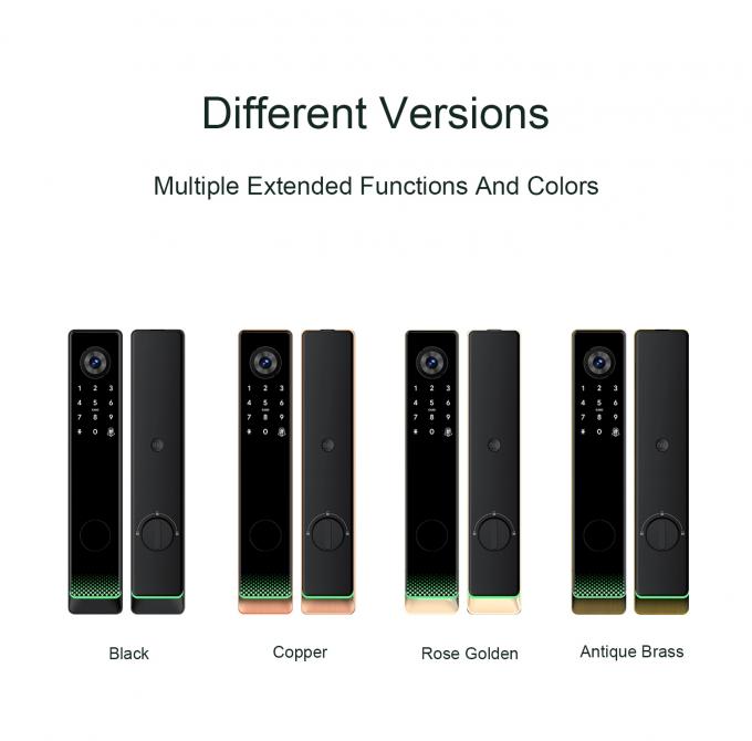 Liliwise Tuya Ttlock Bloqueio Biom&eacute;trico Autom&aacute;tico Rfid Card Wifi App Ble Impress&atilde;o Digital Smart Door Lock Com C&acirc;mera 8