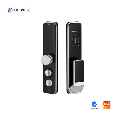 Liliwise New Design Bloqueio totalmente automático Bloqueio digital eletrônico de impressão digital Bloqueio Tuya APP TTlock Smart Door Lock