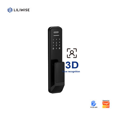 Liliwise Security Digital Doorbell Tuya Wifi Smart Fingerprint Lock Face Recognition Camera Porta fechada Controle de acesso