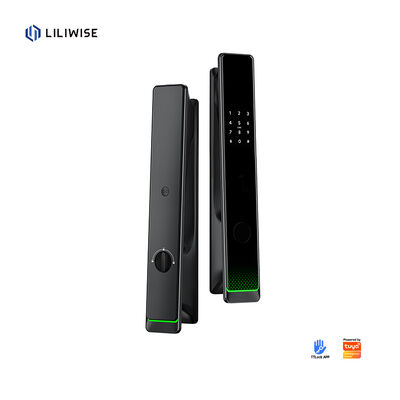 Liliwise Automático Elétrico fechaduras de porta inteligentes impermeável impressão digital exterior sem chave Ttlock Tuya fechadura inteligente com Wifi