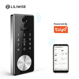 Fechadura da porta esperta de Tuya da segurança da fechadura da porta do Deadbolt da fechadura da porta da impressão digital de WiFi com impressão digital