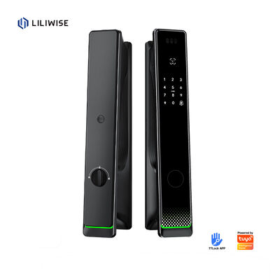Liliwise Tuya Segurança Doméstica Fechadura de Portas Exteriores Digital Impressão Digital Segurança Impermeável Reconhecimento Facial Fechadura Inteligente