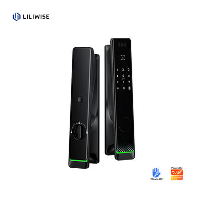 Liliwise Segurança Tuya Wifi Cerradura Inteligente Eletrônica fechaduras inteligentes impressões digitais chaveless Ttlock porta digital fechadura inteligente