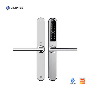Liliwise Segurança Impressão digital eletrônica Smart Fechadura de porta digital uso externo Slim Alumínio Impressão digital Fechadura de porta com APP