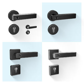 A fechadura da porta esperta de Bluetooth através das chaves mecânicas do App de Wifi destrava para o uso home