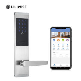 Material liga de zinco da prata da fechadura da porta do apartamento de Airbnb do código de acesso de Bluetooth APP