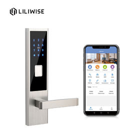 Fechadura da porta esperta alugado do apartamento do sistema de controlo do APP do cartão de Bluetooth RFID das fechaduras da porta do apartamento
