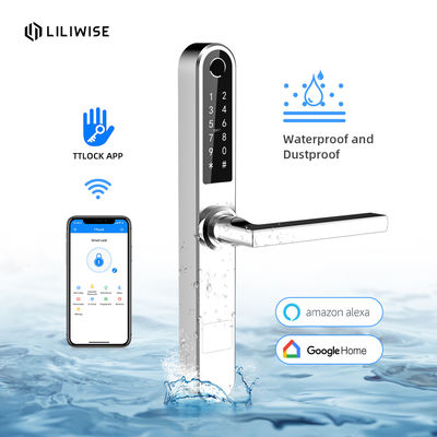 Fechadura da porta de aço inoxidável Completo-caracterizada do controlo a distância de WiFi Bluetooth da fechadura da porta do código