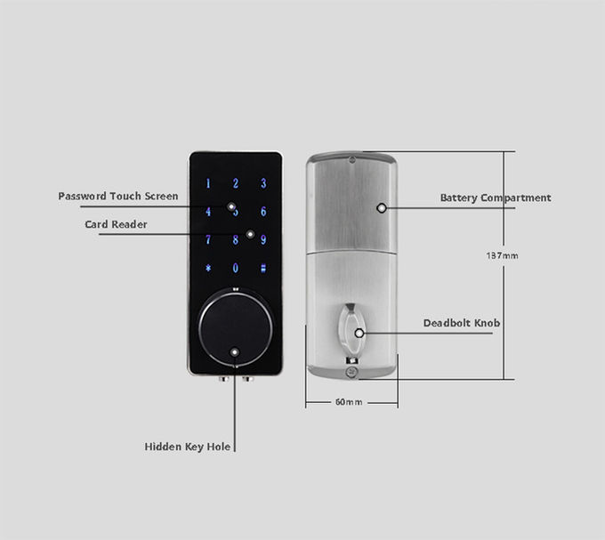 O APP controla o fechamento de porta da rua remoto, auto esperto de Bluetooth que trava a fechadura da porta 3
