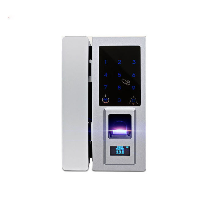 Fechadura da porta eletrônica do vidro da combinação de Digitas da impressão digital biométrica esperta da segurança 0