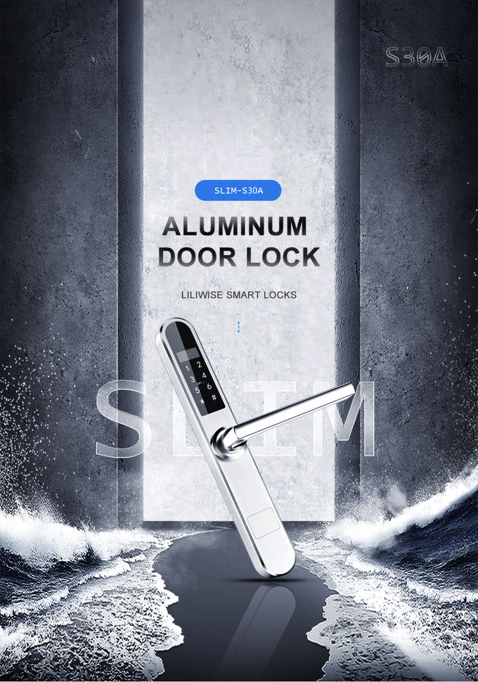 Fechaduras da porta de alumínio do cartão esperto eletrônico do código para a loja altamente eficaz 0